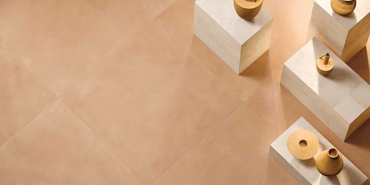 Cotto Milano Terracotta cotto-look porcelain floor tile shown from above